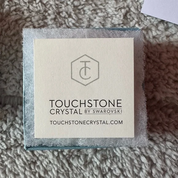 Touchstone Crystal by Swarovski Purple Stud Earrings - Picture 4 of 4